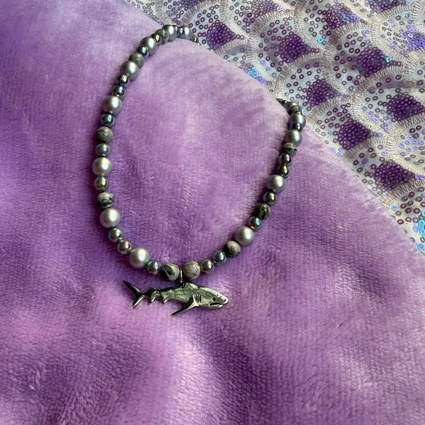 14” shark necklace