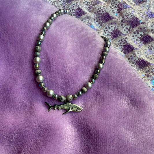 14” shark necklace