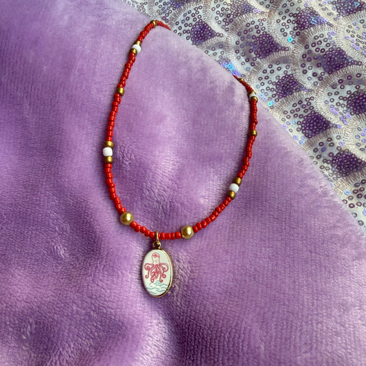 14” octopus necklace